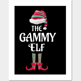 The Gammy Christmas Elf Matching Pajama Family Party Gift Posters and Art